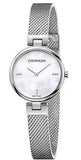 Calvin Klein K8G2312E Authentic Quartz Women's Watch – Mother of Pearl Dial & Silver Mesh Bracelet