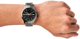 Armani Exchange Hampton AX2103 Men's Chronograph Watch – Black Dial with Silver-Tone Stainless Steel Strap