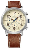 Tommy Hilfiger 1791230 Jake Multi-Function Men's Watch – White Dial & Brown Leather Strap
