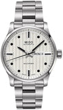 Mido M005.430.11.031.80 Multifort Automatic Men's Watch – Silver Dial & Silver Steel Strap