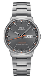 Mido M021.431.11.061.01 Commander II Automatic Chronometer Men's Watch – Grey Dial & Silver Steel Strap