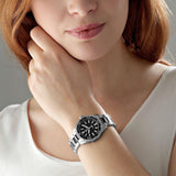Tag Heuer Aquaracer Quartz Diamonds Black Dial Two Tone Steel Strap Watch for Women - WAY131G.BA0913