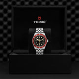 Tudor Black Bay Black Dial Silver Steel Strap Watch for Men - M7941A1A0RU-0003