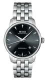 Mido M8600.4.18.1 Baroncelli II Automatic Men's Watch – Black Dial & Silver Steel Strap