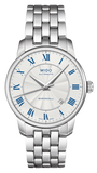 Mido M8600.4.21.1 Baroncelli III Automatic Men's Watch – Silver Dial & Silver Steel Strap