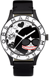 Marc Jacobs MBM1148 Women's Watch – White & Black Dial & Black Leather Strap
