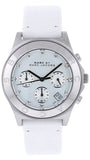 Marc Jacobs MBM1187 Blade Women's Watch – White Dial & White Leather Strap