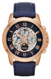 Fossil ME3029 Grant Automatic Men’s Watch – Blue Dial & Blue Leather Strap