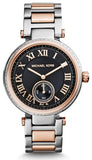 Michael Kors MK5957 Skylar Quartz Women's Watch – Black Dial & Two-Tone Steel Bracelet