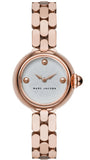Marc Jacobs MJ3458 Courtney Quartz Women's Watch – White Dial & Rose Gold Steel Strap