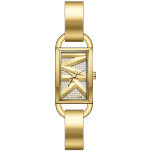 Michael Kors Empire Analog Gold Dial Gold Steel Strap Watch for Women - MK4840