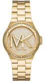 Michael Kors MK7229 Lennox Three-Hand Quartz Women's Watch – Gold Dial & Gold Steel Strap