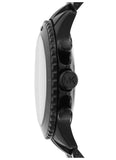 Michael Kors Bayville Chronograph Black Dial Black Steel Strap Watch For Men - MK8750