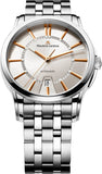 Maurice Lacroix PT6148 Pontos Date Men’s Watch – Silver Dial & Silver Steel Strap