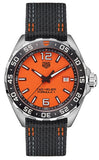 Tag Heuer Formula 1 WAZ101A.FC8305 Men's Quartz Watch – Orange Dial, Black Nylon Strap