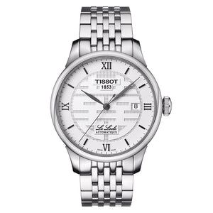 Tissot Le Locle Double Happiness Automatic Silver Dial Silver Steel Strap Watch For Men - T41.1.833.50