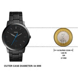 Fossil FS5308 The Minimalist Men's Watch – Black Dial & Black Steel Strap