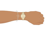 Armani Exchange Cayde AX2707 Men's Analog Watch – Gold Dial with Coordinated Gold Stainless Steel Strap