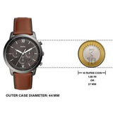 Fossil FS5512 Neutra Chronograph Men’s Watch – Grey Dial & Brown Leather Strap