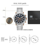Guess GW0539G1 Edge Chronograph Men’s Watch – Black Dial & Silver Steel Strap