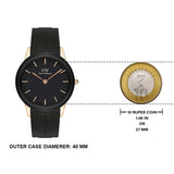 Daniel Wellington DW00100426 Iconic Motion Women's Watch – Black Dial & Rubber Strap