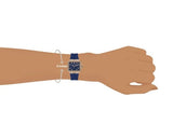 Guess Libra Crystals Blue Dial Blue Silicone Strap Watch For Women - GW0618L2