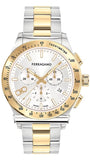 Salvatore Ferragamo SFKZ00523 1927 Chrono Men's Watch – Silver Dial & Two-Tone Steel Strap