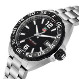 Tag Heuer Formula 1 Quartz Black Dial Silver Steel Strap Watch for Men - WAZ1110.BA0875