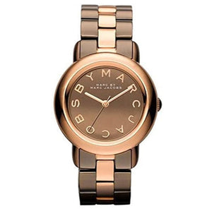 Marc Jacobs Marci Brown Dial Two Tone Steel Strap Watch for Women - MBM3171