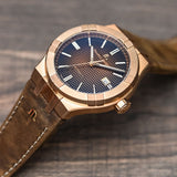 Maurice Lacroix AI6008 Aikon Automatic Men’s Watch – Brown Dial & Brown Leather Strap