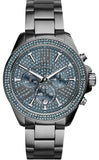 Michael Kors MK6097 Wren Chronograph Quartz Women's Watch – Blue Dial & Grey Steel Bracelet