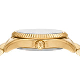 Michael Kors Lexington Analog Gold Dial Gold Steel Strap Watch for Women - MK4741