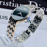 Movado 0606337 Classic Quartz Men's Watch – Black Dial & Silver Steel Strap