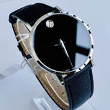 Movado 0607194 Museum Classic Men's Watch – Black Dial & Black Leather Strap