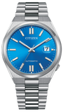 Citizen x Pantone NJ0158-89L Men's Automatic Watch – Blue Dial with Silver Steel Strap
