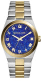 Michael Kors MK5893 Channing Quartz Women's Watch – Blue Dial & Two-Tone Steel Bracelet