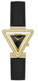 Guess GW0504L5 Fame Women's Watch – Black Dial & Black Leather Strap