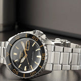 Seiko 5 Sport SRPK99K1 SKX Series Automatic Men's Watch – Black Dial & Silver Steel Bracelet
