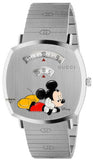 Gucci YA157419 Grip x Disney Quartz Unisex Watch – Silver Dial & Silver Steel Bracelet