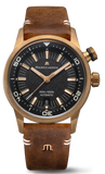 Maurice Lacroix PT6248 Pontos Diver Limited Edition Men’s Watch – Black Dial & Brown Leather Strap