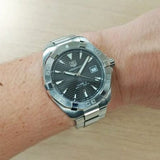Tag Heuer Aquaracer Automatic 41mm Anthracite Dial Silver Steel Strap Watch for Men - WAY2113.BA0928