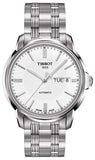 Tissot T065.430.11.031.00 Automatics III Day Date Men's Watch – White Dial & Silver Steel Bracelet