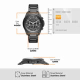 Armani Exchange Drexler AX2601 Men's Chronograph Watch – Black Dial with Black Stainless Steel Strap
