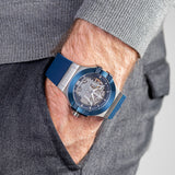 Maserati Potenza 42mm Blue Dial Automatic Silicone Strap Watch For Men - R8821108028