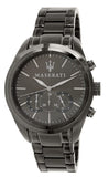 Maserati R8873612002 Traguardo Men's Watch – Gun Metal Dial & Grey Steel Strap