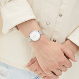 Michael Kors Pyper Quartz Mother of Pearl White Dial Silver Mesh Strap Watch For Women - MK4618