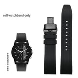 Armani Exchange Outerbanks AX1326 Men's Chronograph Watch – Black Dial with Black Silicone Strap