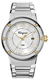 Salvatore Ferragamo SFHY02922 F-80 Men's Watch – Silver Dial & Silver Steel Strap