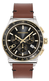Salvatore Ferragamo SFKZ00323 1927 Chrono Men's Watch – Black Dial & Brown Leather Strap