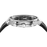 Salvatore Ferragamo Sapphire Chrono Black Dial Black Silicone Strap Watch for Men - SFME00121